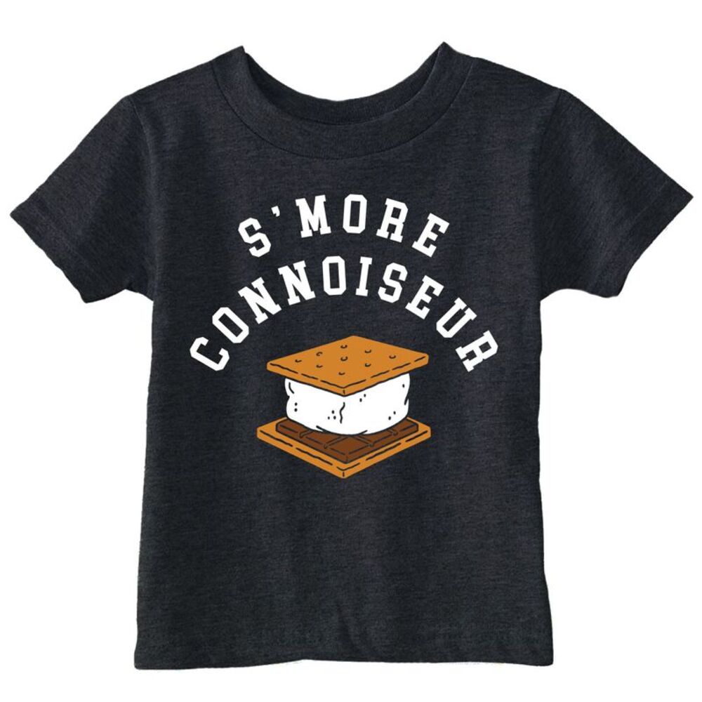 Toddler Funny T Shirts Smore Connoiseur Sarcastic Camping Tee For Young Kids